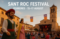 🎭 Sant Roc Festival – Porreres (15–17 August)