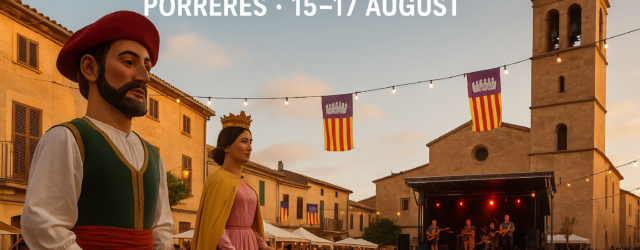 🎭 Sant Roc Festival – Porreres (15–17 August)